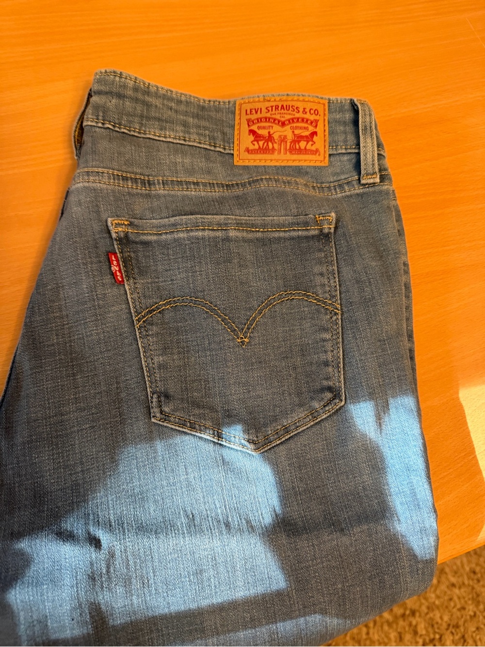 Levi's 711 Skinny Light Blue Denim Jeans